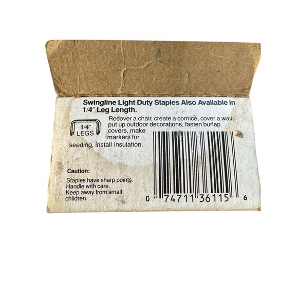 Swingline 5/16" Light Duty Staples No. 101-5/C Pack Of 1000 - Picture 6 of 8